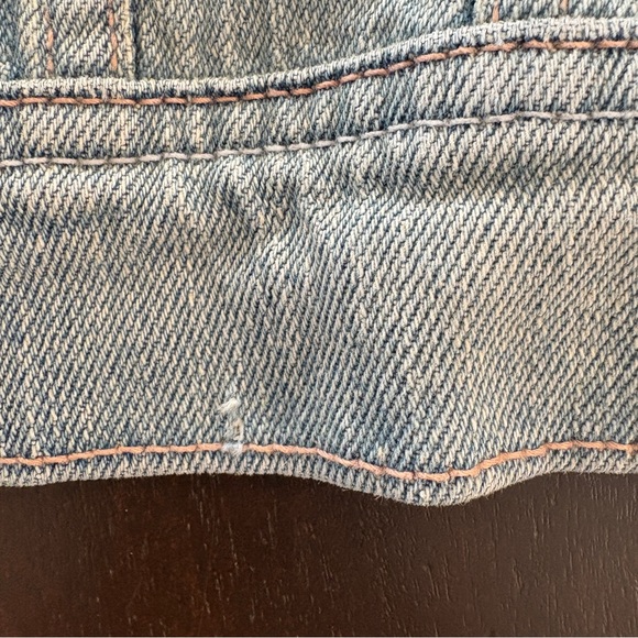 Levi’s Cropped Faded Denim Jacket L - Picture 11 of 11